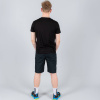 Peak Round Neck T Shirt Black