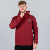 Peak Hoodie Sweater With Front Zipper Burgundy