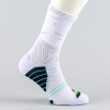 Peak Big Triangle 3 Basketball Socks White