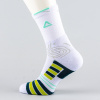 Peak Big Triangle 3 Basketball Socks White