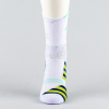 Peak Big Triangle 3 Basketball Socks White