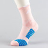 Peak Big Triangle 3 Basketball Socks Pink