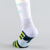 Peak Big Triangle 3 Basketball Socks White