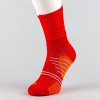 Peak Big Triangle 3 Basketball Socks Red