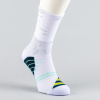 Peak Big Triangle 3 Basketball Socks White