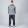 Peak Hoodie Sweater With front zipper Mid.Melange Grey