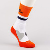 Peak Basketball Socks Burning Orange/Lt.Grey