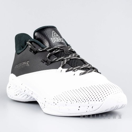 PEAK BATTLE BASKETBALL SHOES WHITE/BLACK - E81401A